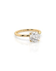 14k Round Solitaire Ring