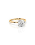 14k Round Solitaire Ring