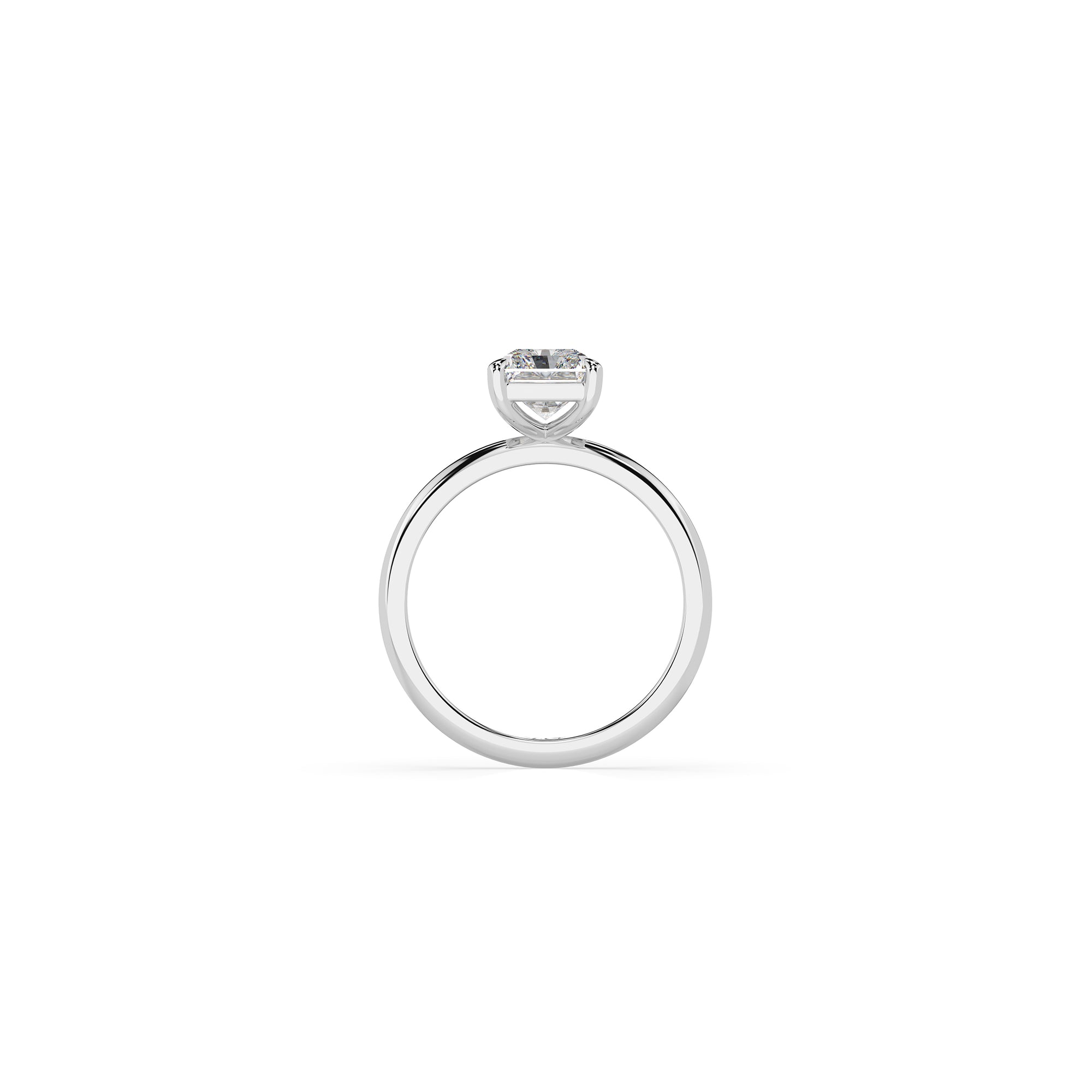 14k Radiant Solitaire Ring