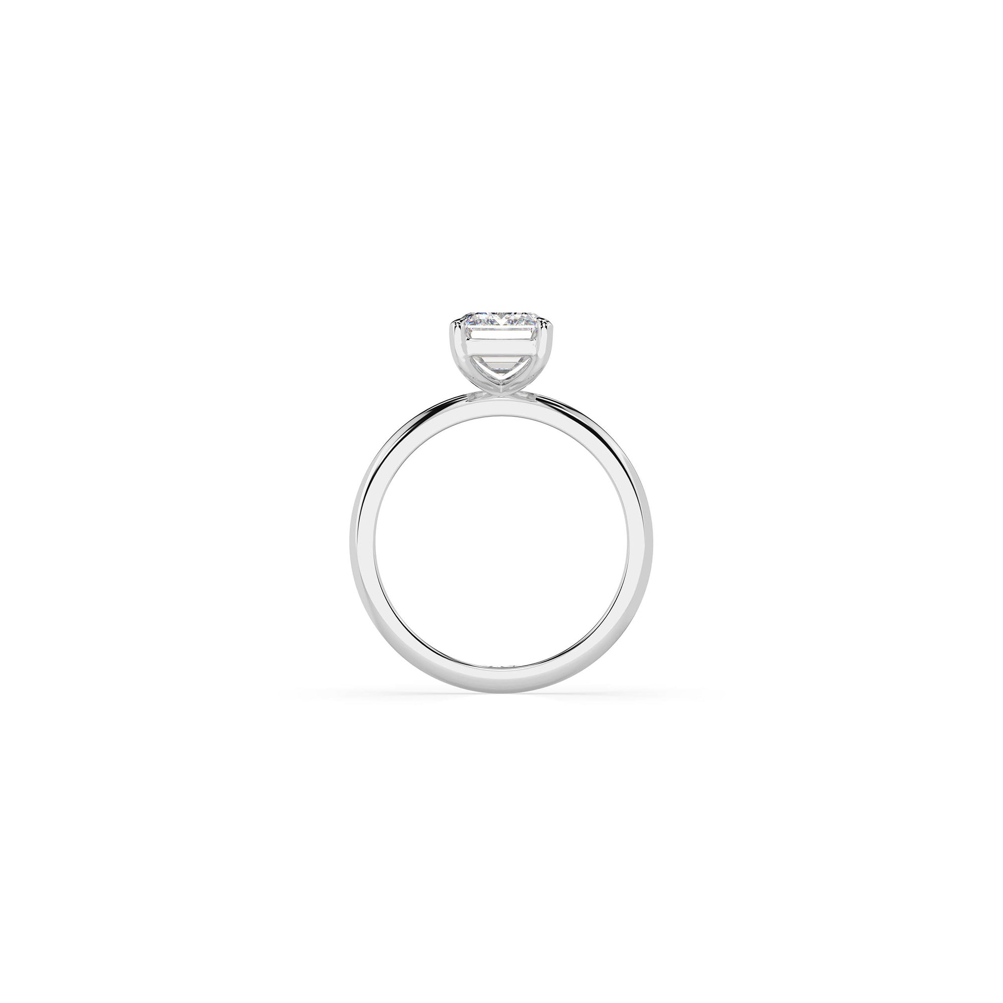 14k Emerald Cut Solitaire Ring