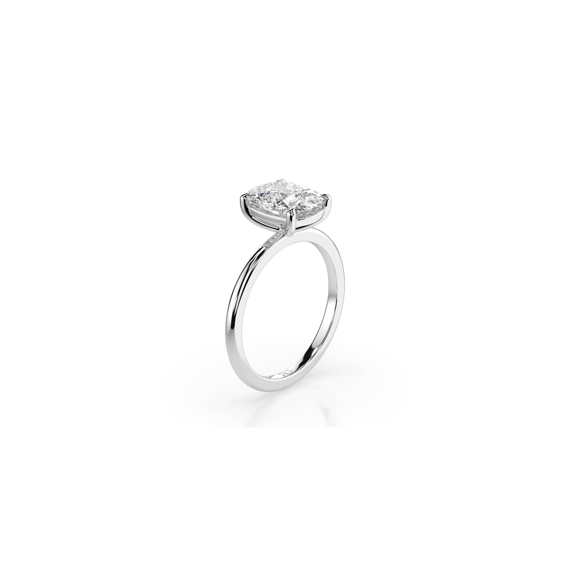 14k Cushion Cut Solitaire Ring