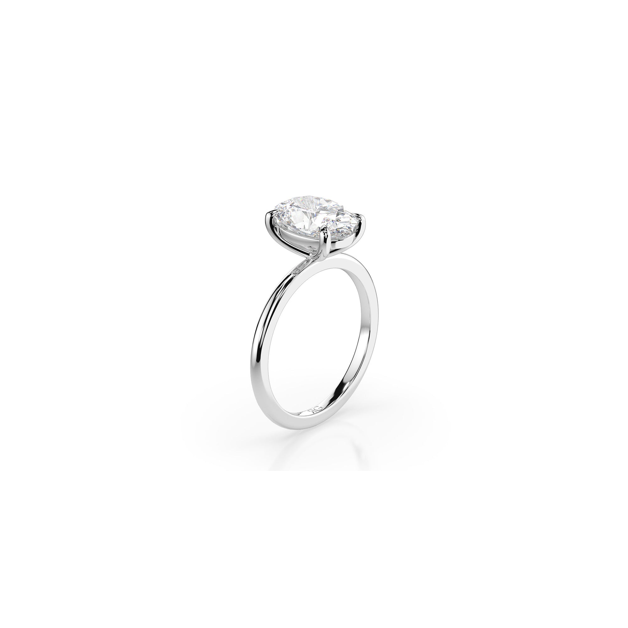 14k Oval Cut Solitaire Ring