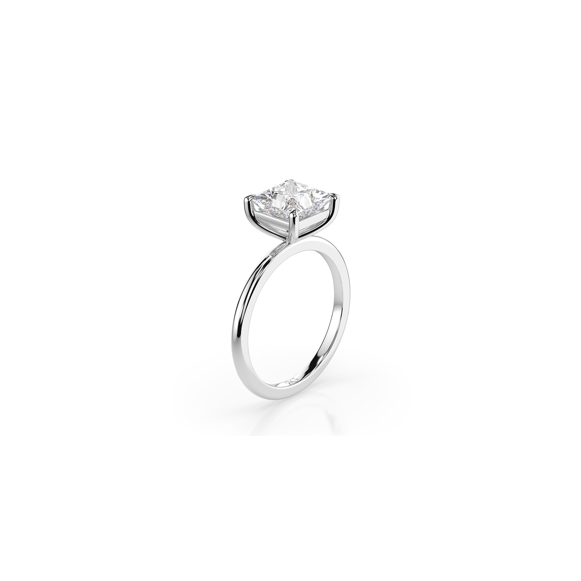 14k Princess Cut Solitaire Ring