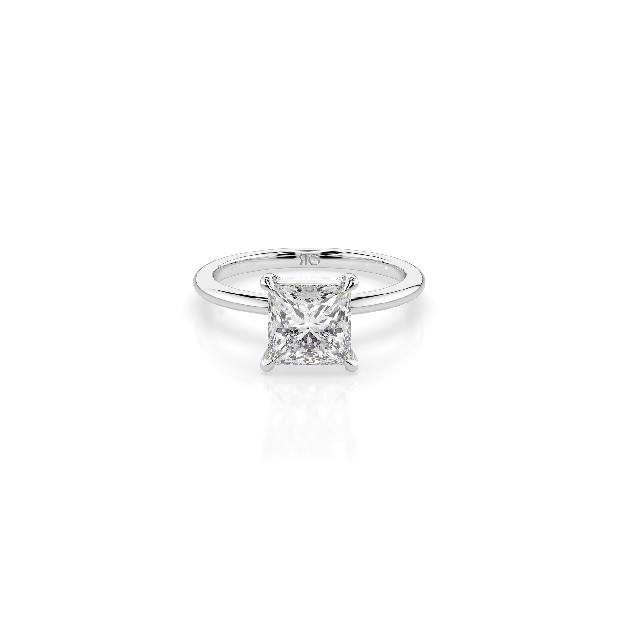 14k Princess Cut Solitaire Ring