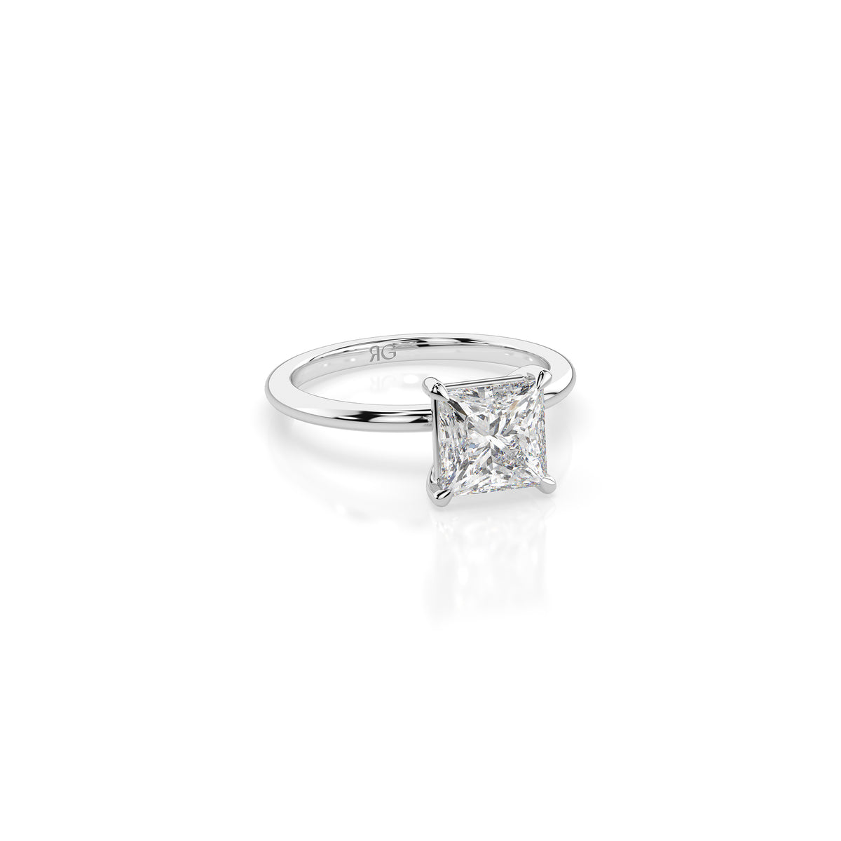 14k Princess Cut Solitaire Ring