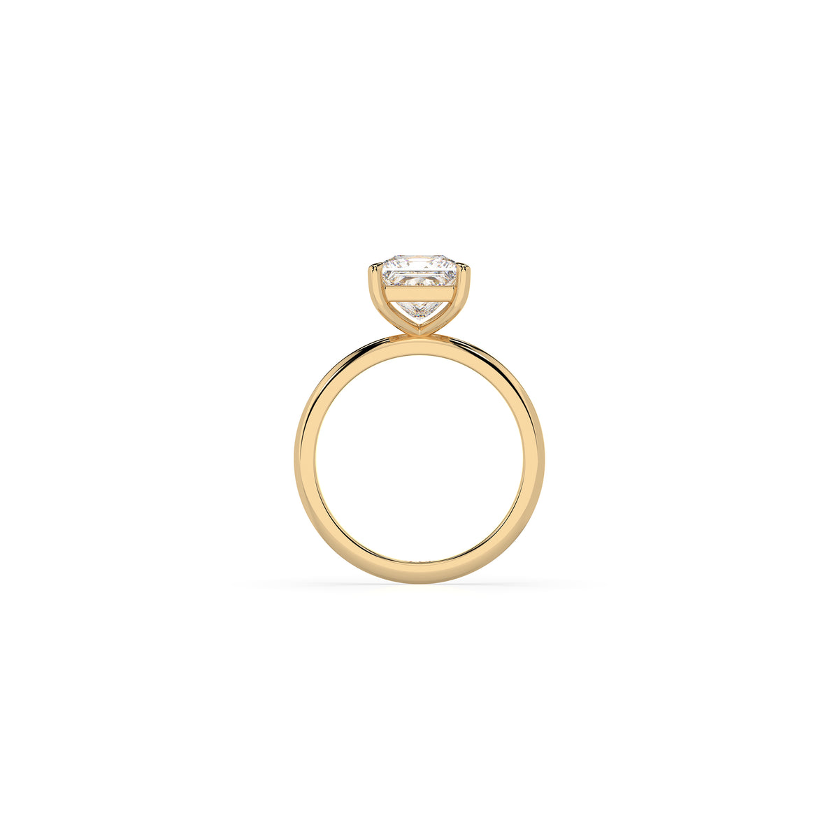 14k Princess Cut Solitaire Ring