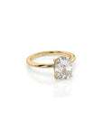 14k Cushion Cut Solitaire Ring