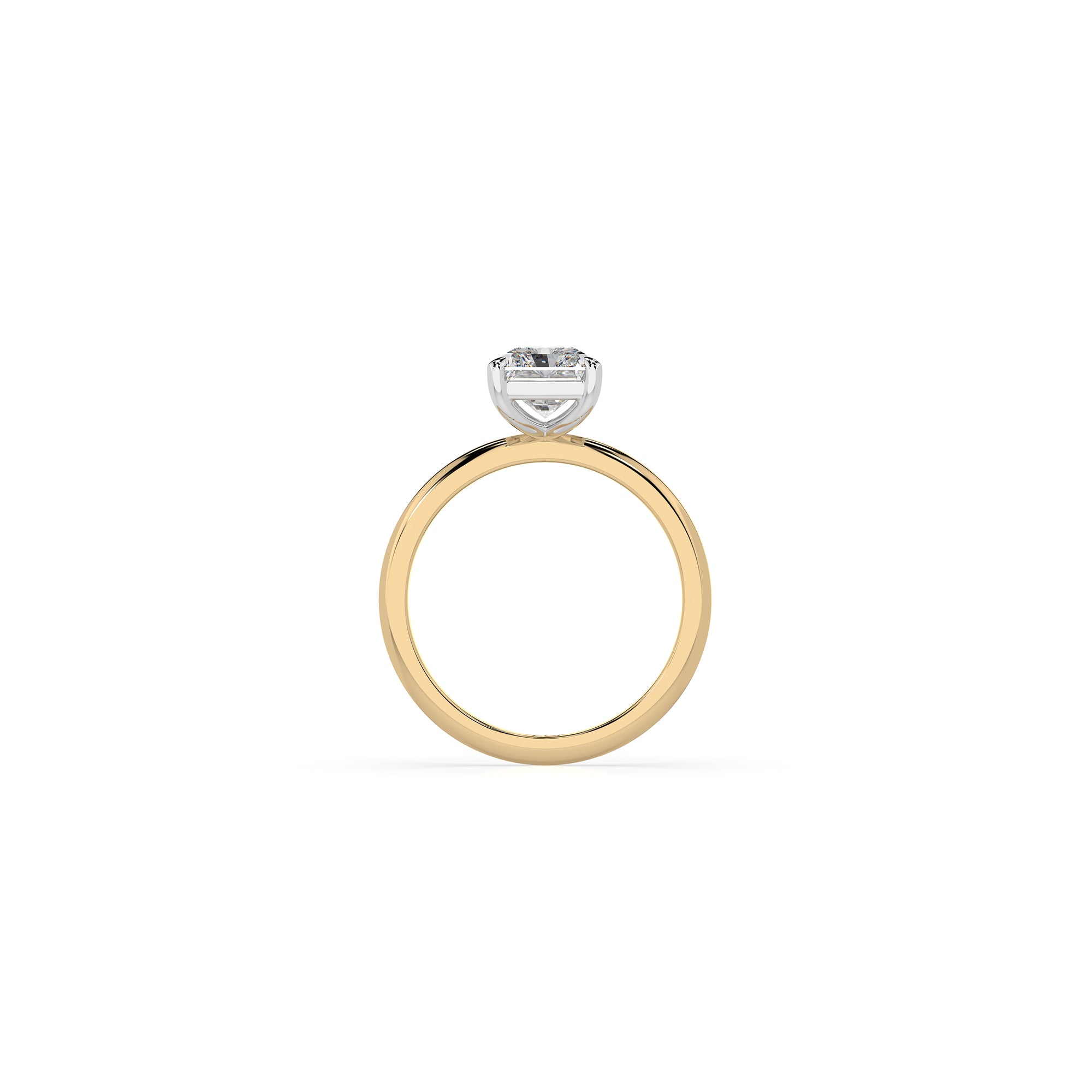 14k Radiant Solitaire Ring