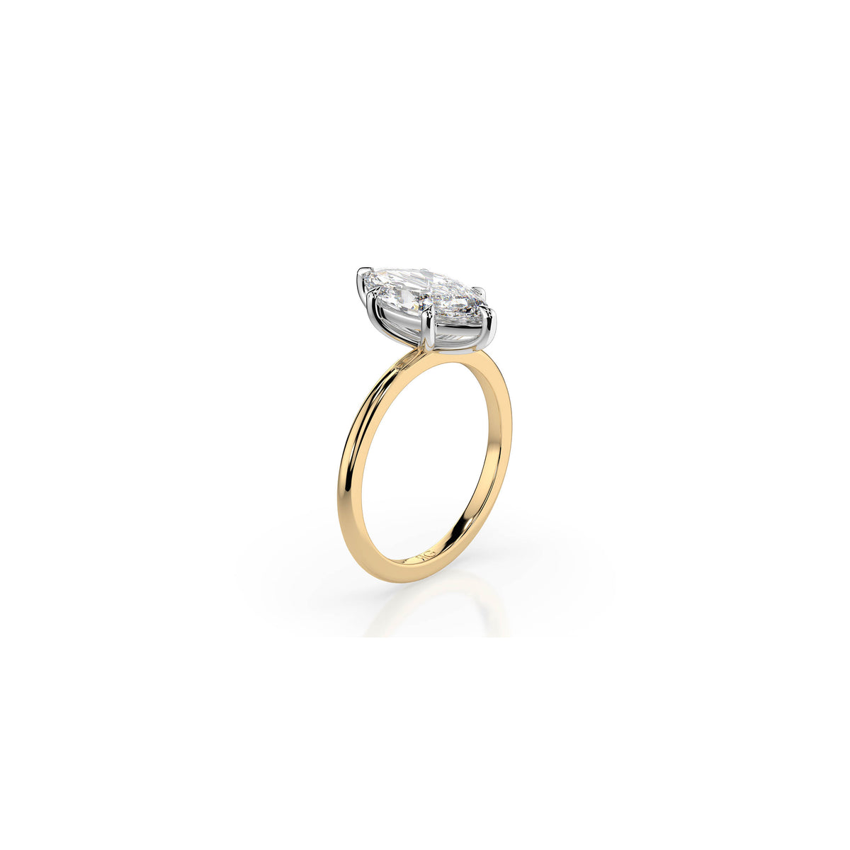 14k Marquise Cut Solitaire Ring