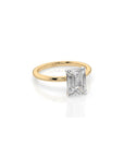 14k Emerald Cut Solitaire Ring