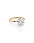 14k Oval Cut Solitaire Ring