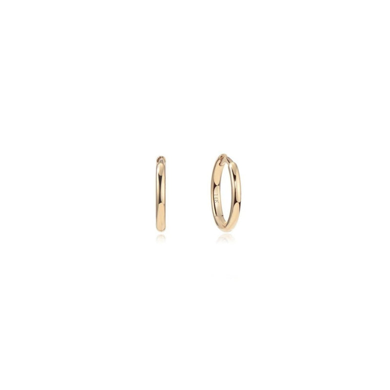 14k Plain Huggies