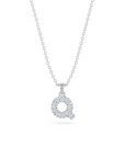14k Diamond Bubble Letter Necklace