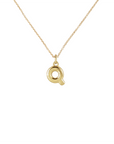14k Bubble Letter Necklace
