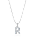 14k Diamond Bubble Letter Necklace