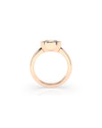 14k Cushion East West Bezel Ring