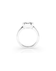 14k Cushion East West Bezel Ring