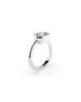 14k Cushion East West Bezel Ring
