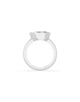 14k Pear East West Bezel Pave Ring