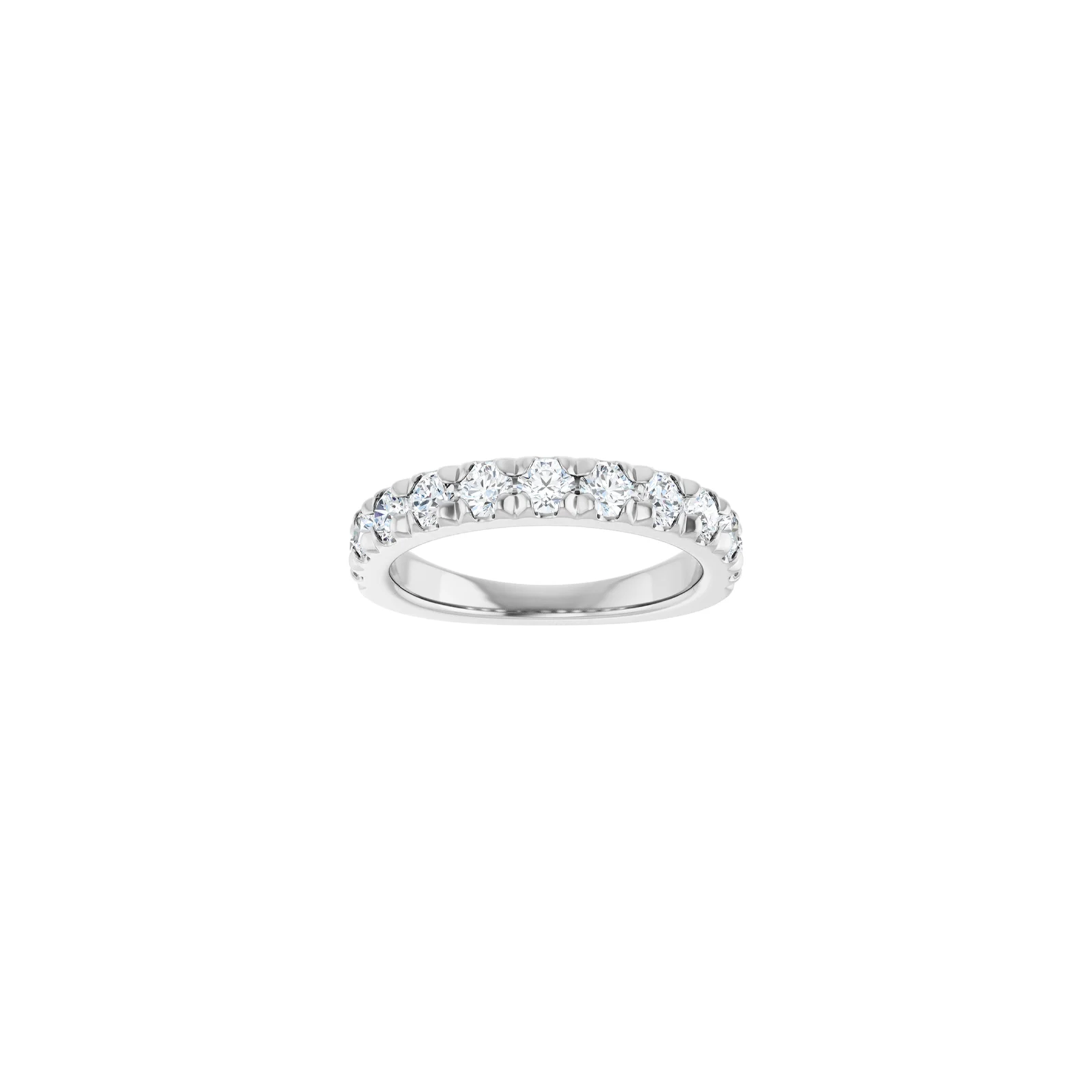 14k Half Eternity Diamond Band | 3mm