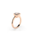14k Round Bezel Ring
