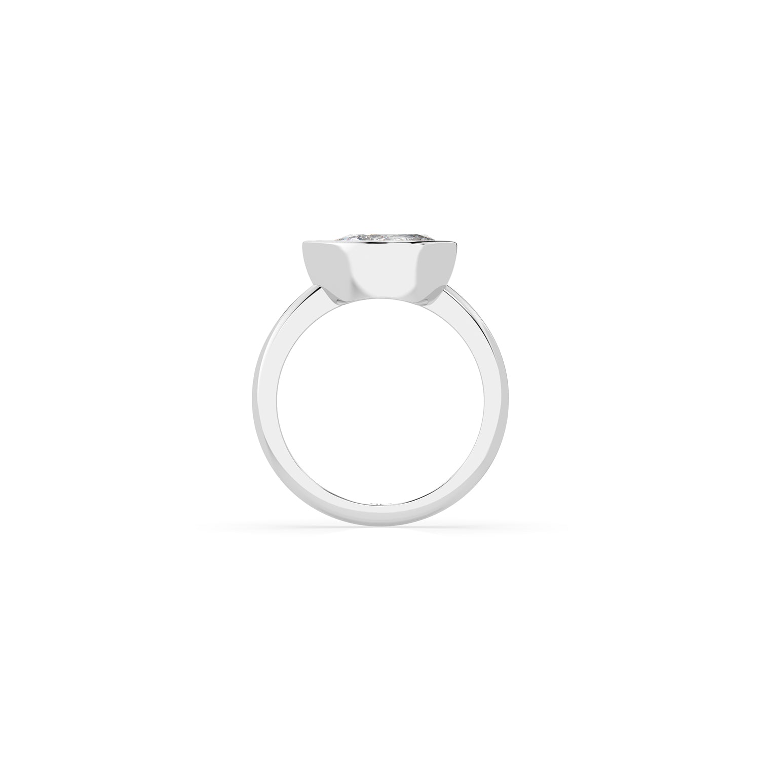 14k Pear East West Bezel Ring