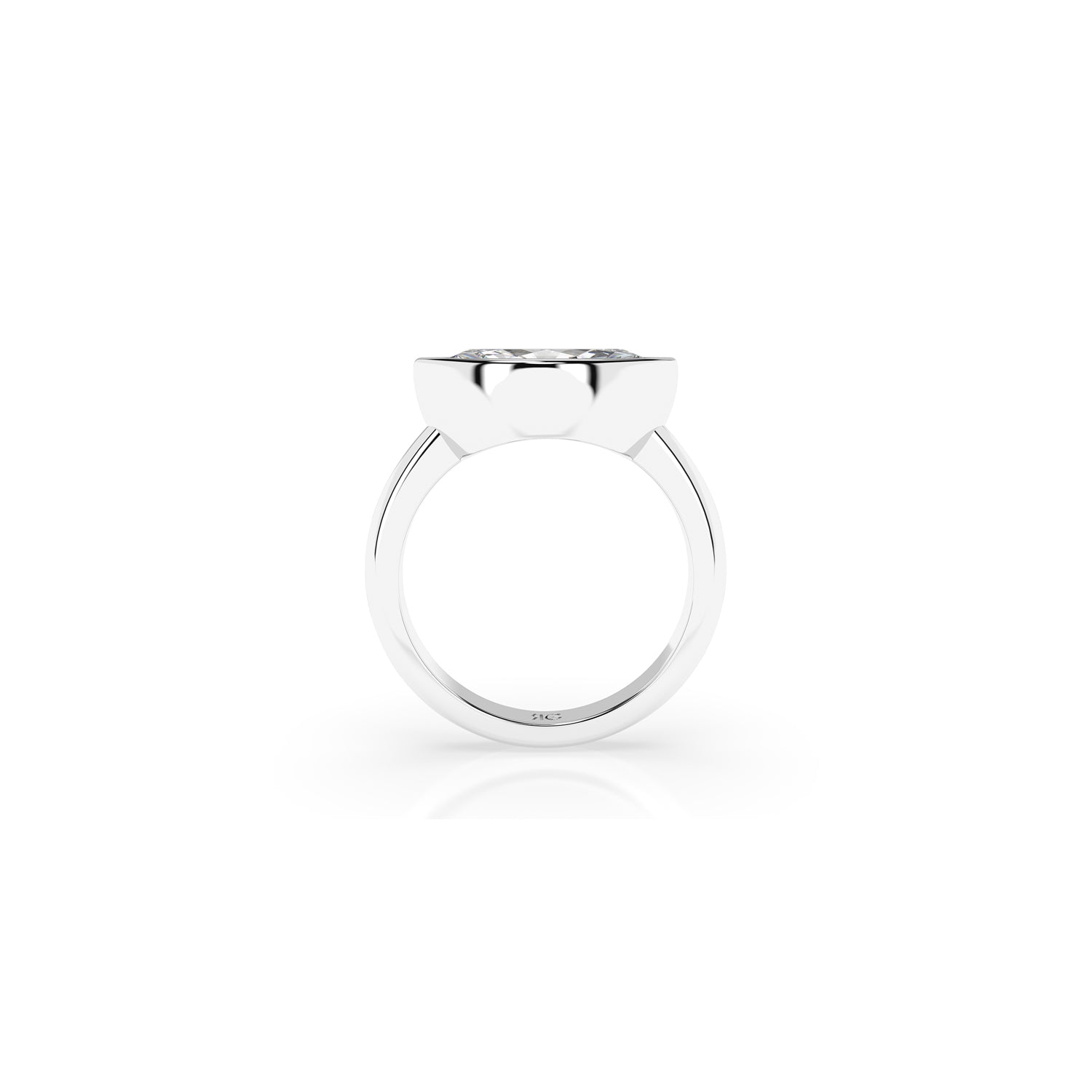 14k Marquise East West Bezel Ring