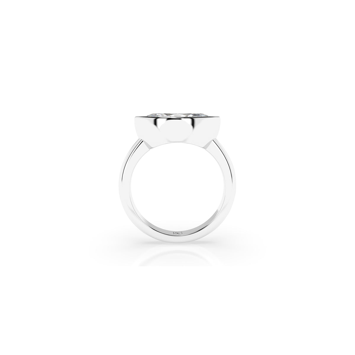14k Marquise East West Bezel Ring