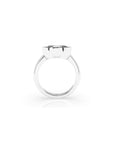 14k Oval East West Bezel Ring