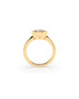 14k Round Bezel Ring