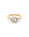 14k Round Bezel Ring