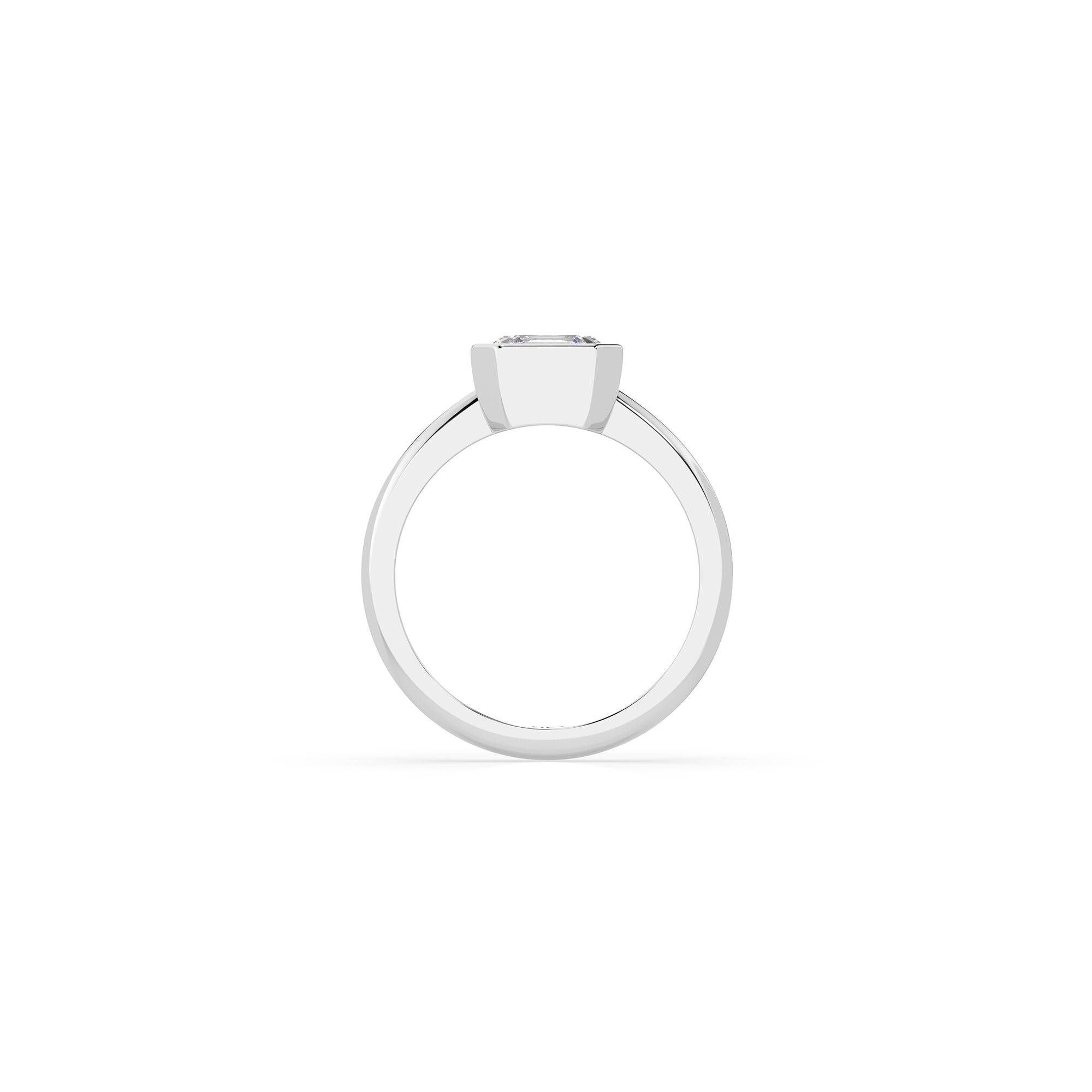 14k Ascher Bezel Ring