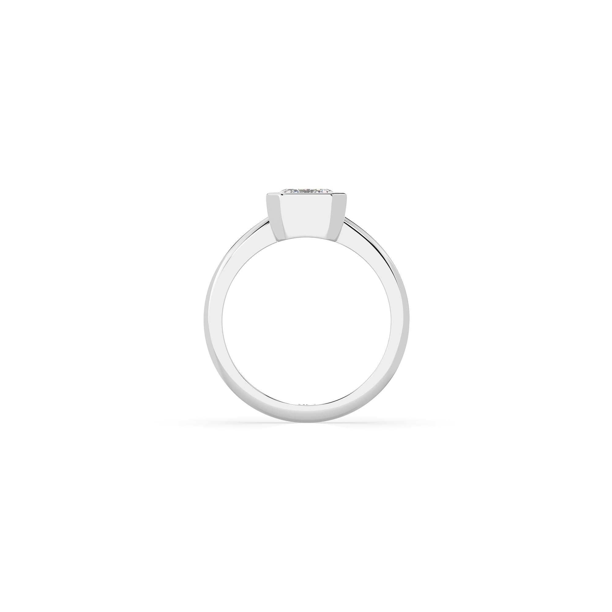 14k Emerald Bezel Ring