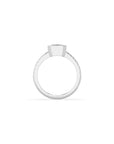 14k Emerald Pave Bezel Ring