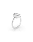 14k Emerald Bezel Ring