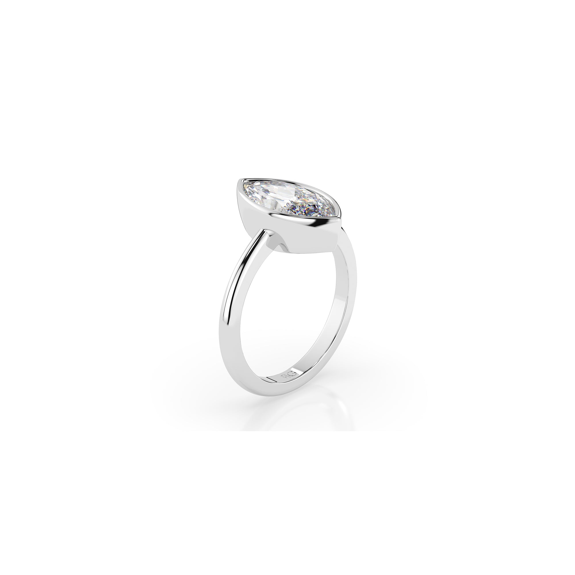 14k Marquise Bezel Ring