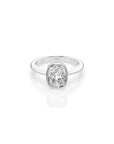 14k Cushion Bezel Ring
