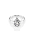 14k Pear Shape Bezel Ring