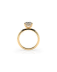 14k Radiant Solitaire Ring | Hidden Halo