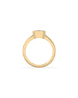 14k Emerald Bezel Ring