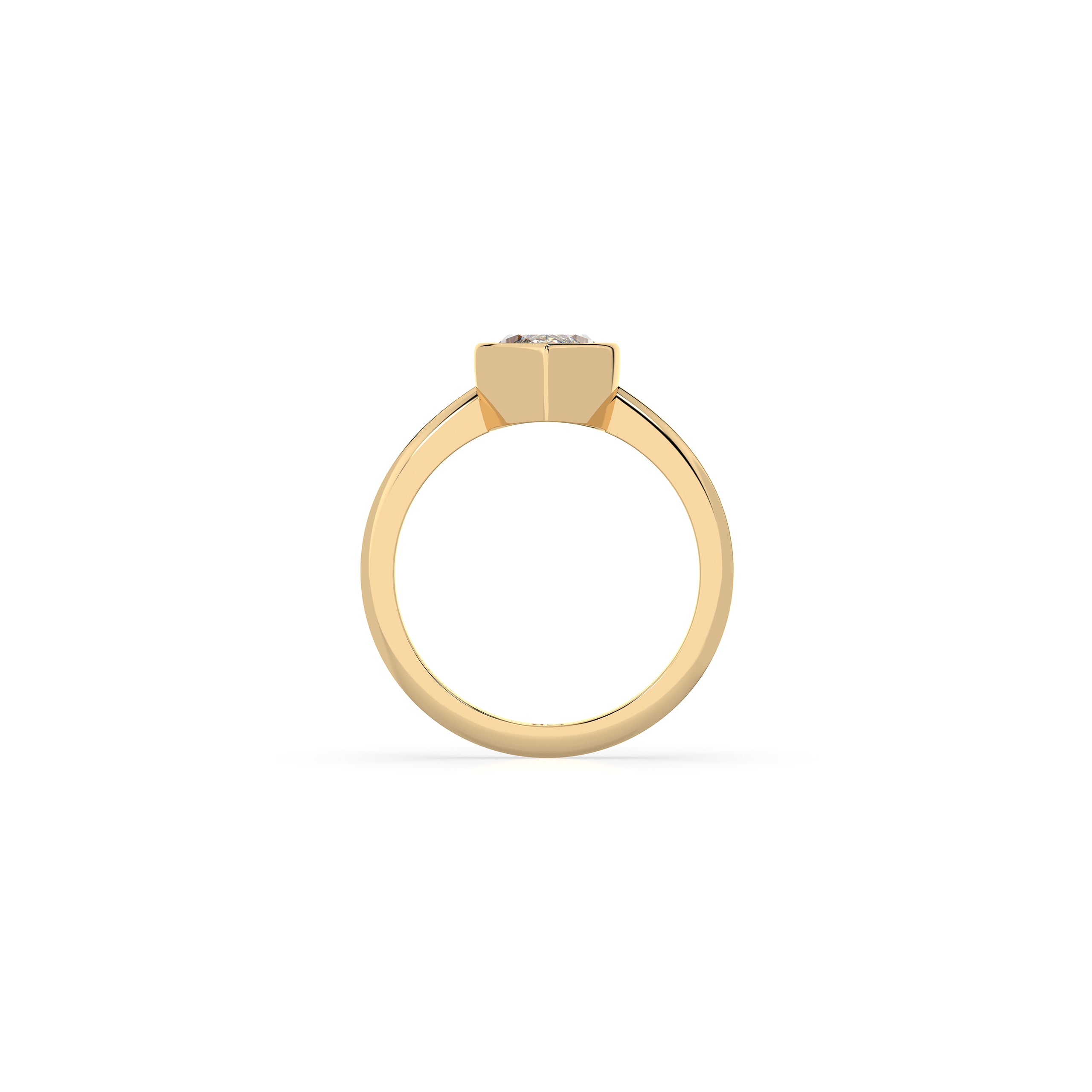 14k Marquise Bezel Ring