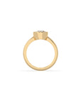 14k Oval Bezel Ring