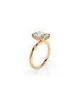 14k Radiant Solitaire Ring | Hidden Halo