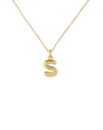 14k Bubble Letter Necklace