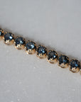 14k Gradiant Sapphire Tennis Bracelet | One-of-one