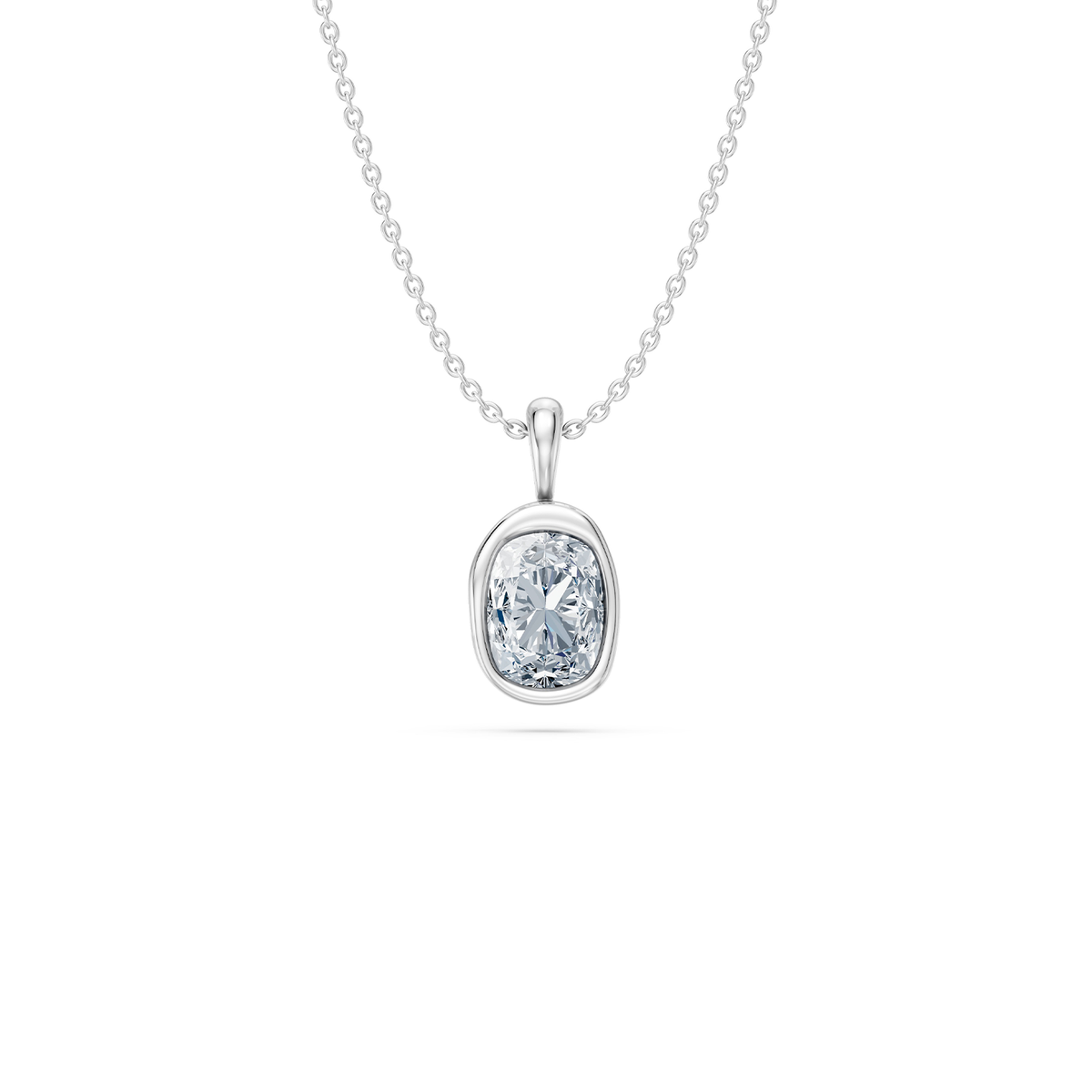 14k Organic Cushion Necklace
