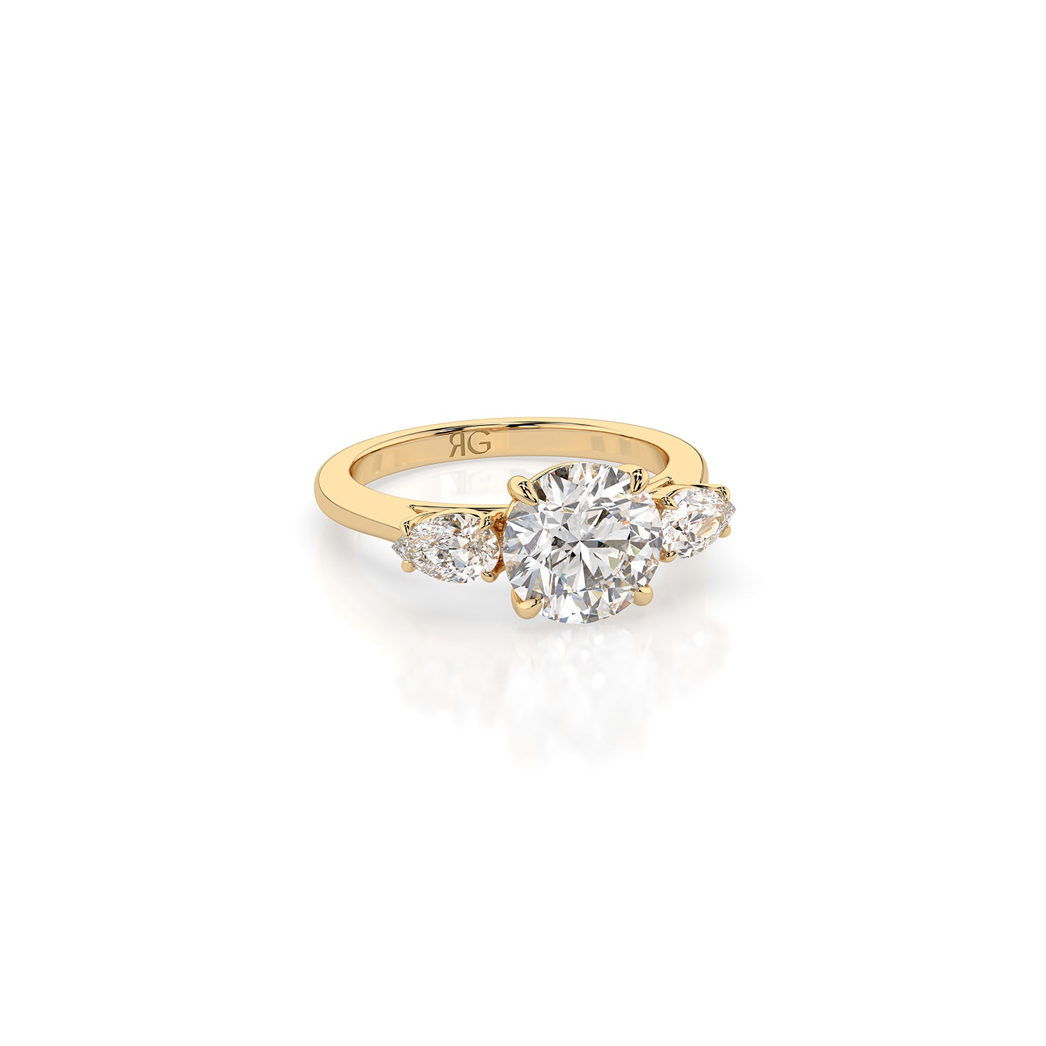 14k Round Harmony Ring