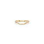 14k Curved Diamond Luna Stacker