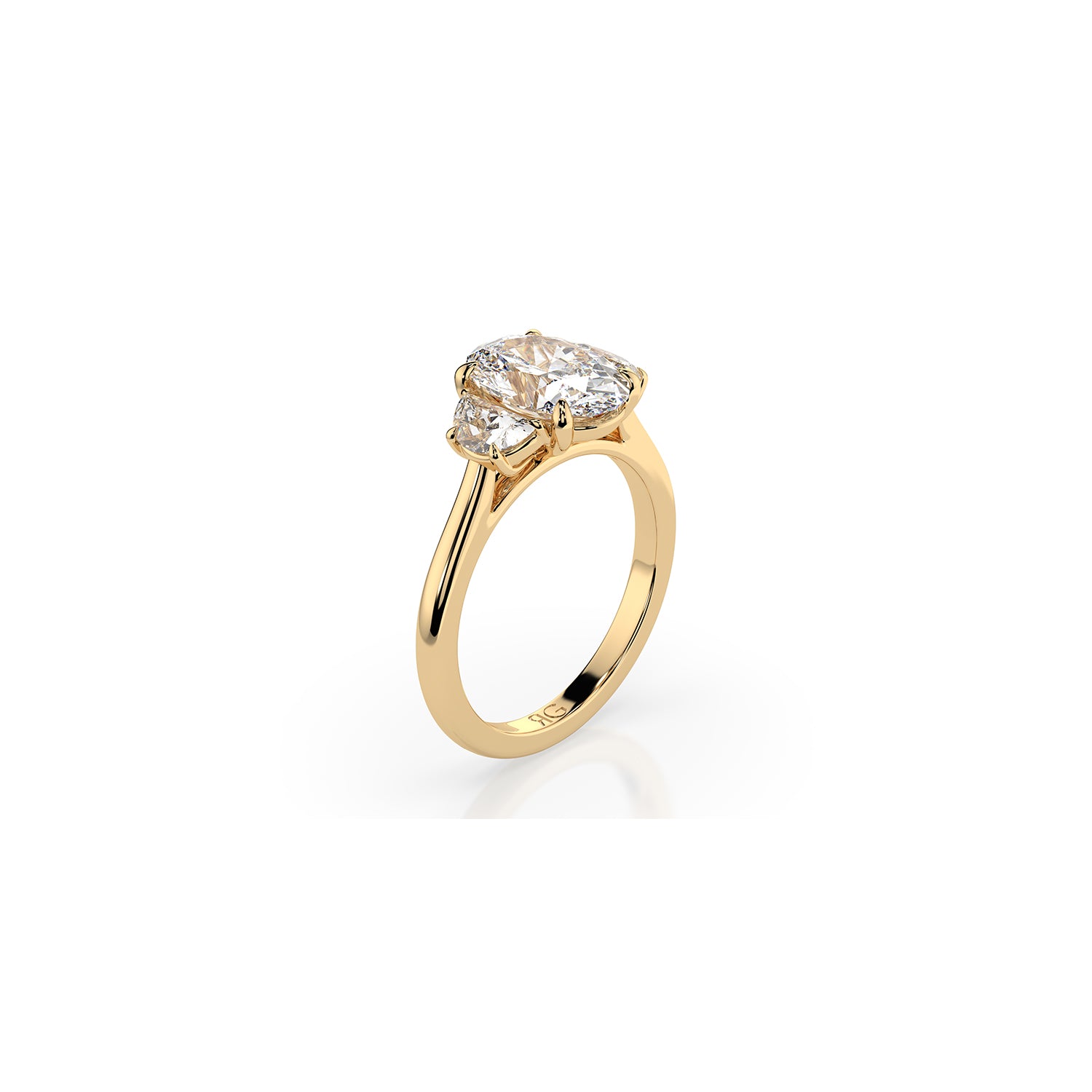 14k Oval Celestial Ring
