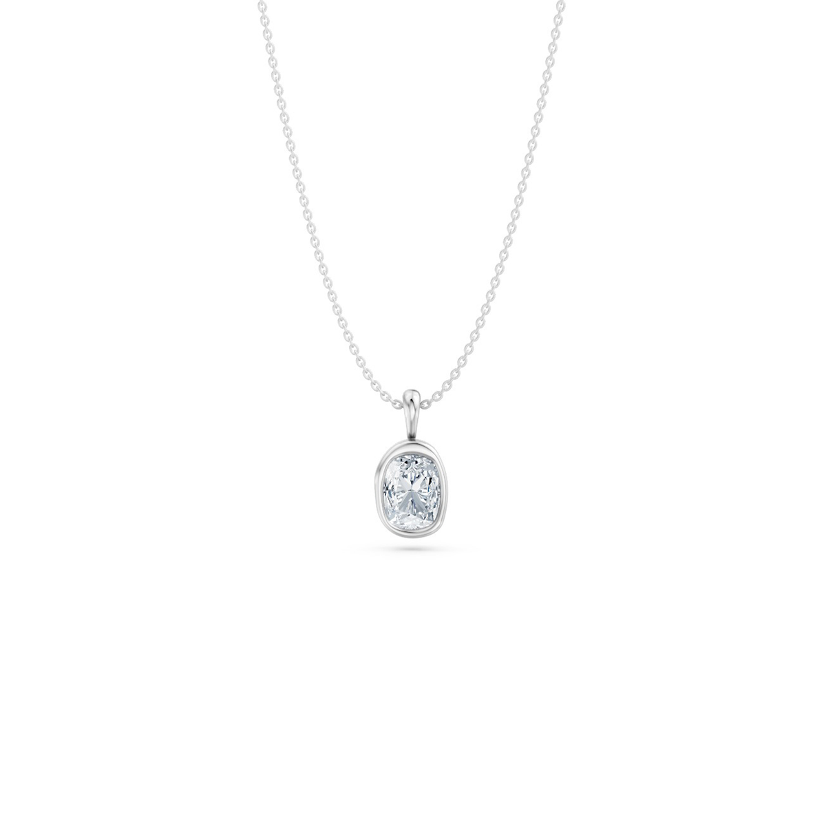 14k Organic Cushion Necklace